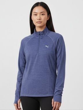 Women's Puma half zip warm-up jacket size large